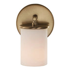 Merano On Trend Brushed Brass Single Wall Sconce Bath Vanity