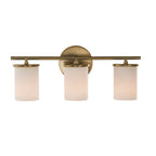 Merano On Trend Brushed Brass Three Light Bath Vanity