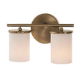 Merano On Trend Brushed Brass Two Light Bath Vanity