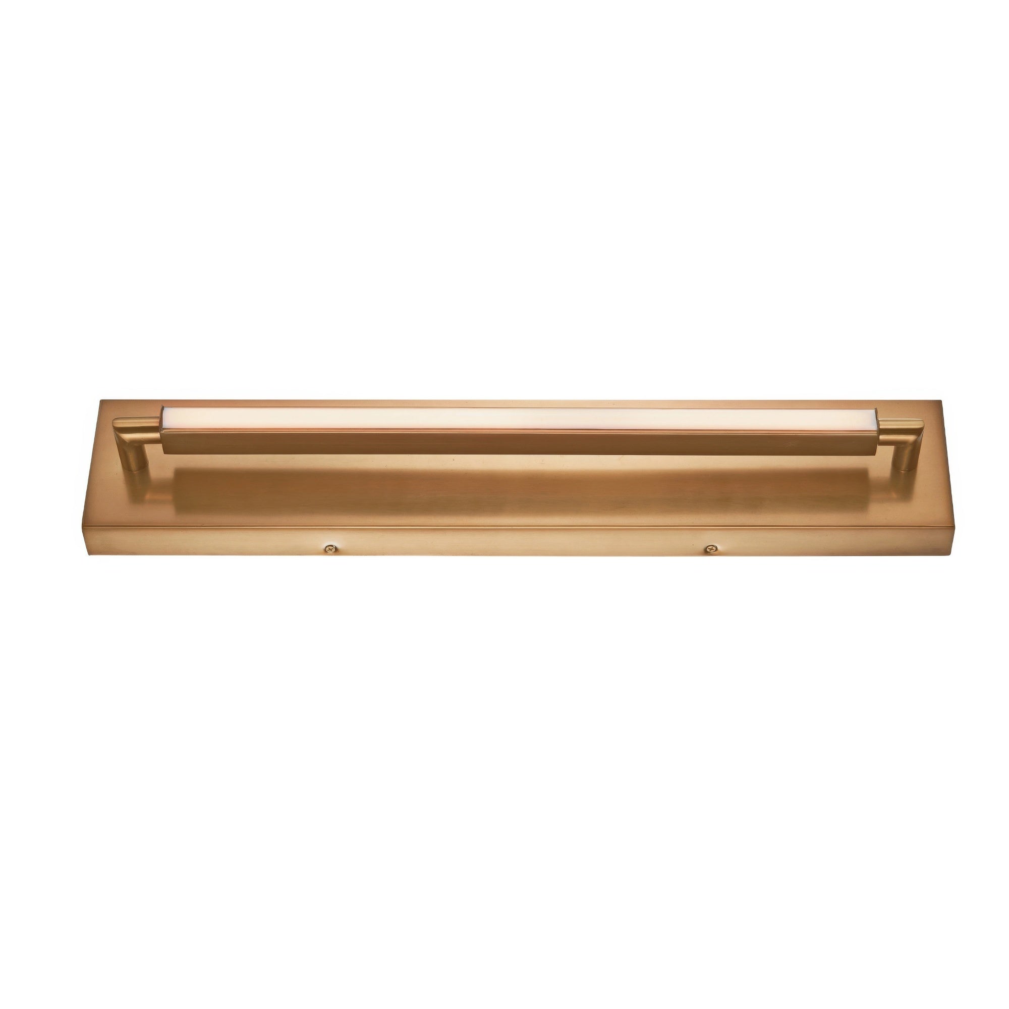 Padstow Architectural Aged Brass LED Wall Light Bath Vanity