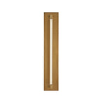 Padstow Architectural Aged Brass LED Wall Light Bath Vanity