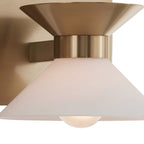 Ringsted Architectural Brushed Brass Single Wall Sconce Bath Vanity