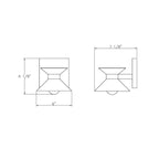 Ringsted Architectural Brushed Brass Single Wall Sconce Bath Vanity