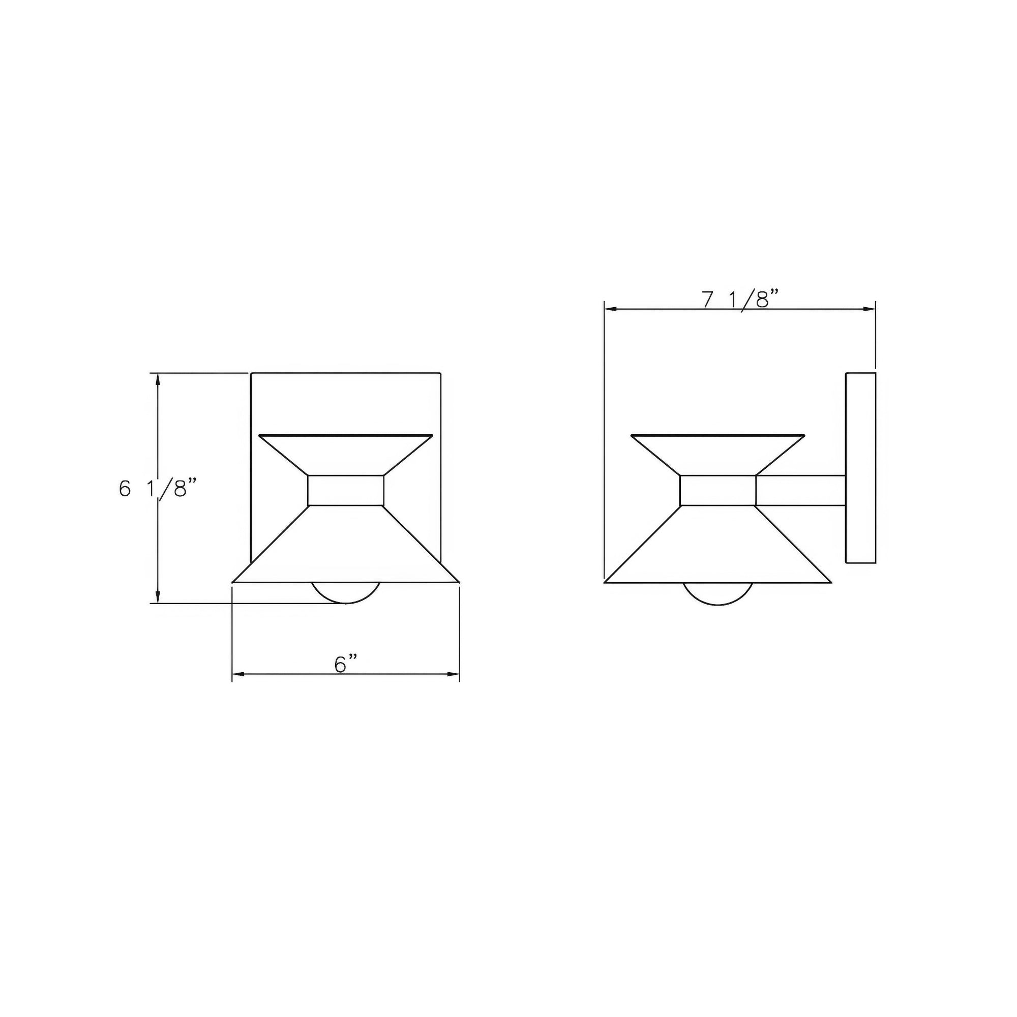 Ringsted Architectural Brushed Brass Single Wall Sconce Bath Vanity