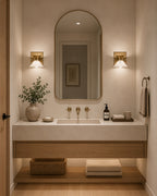 Ringsted Architectural Brushed Brass Single Wall Sconce Bath Vanity