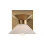 Ringsted Architectural Brushed Brass Single Wall Sconce Bath Vanity