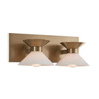 Ringsted Architectural Brushed Brass Two Light Bath Vanity