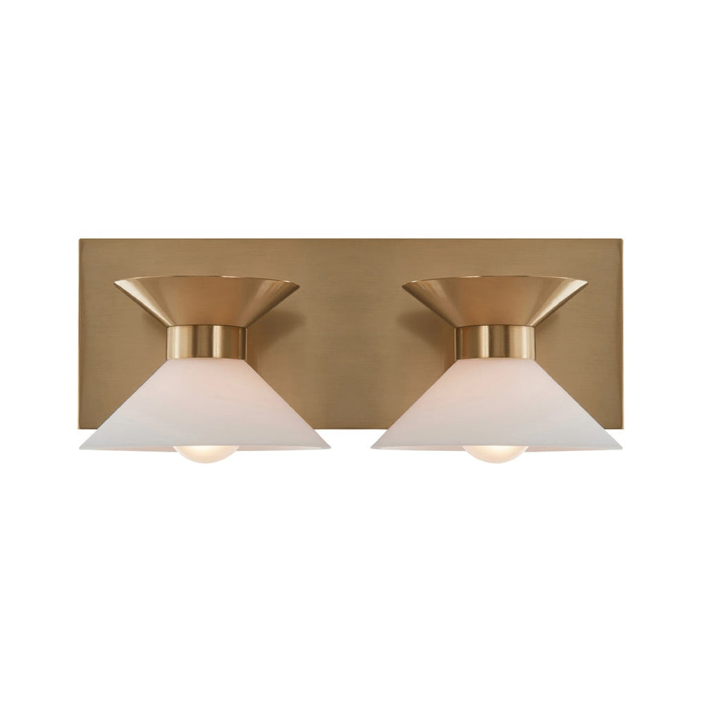 Ringsted Architectural Brushed Brass Two Light Bath Vanity
