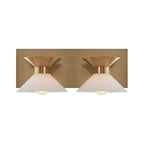 Ringsted Architectural Brushed Brass Two Light Bath Vanity
