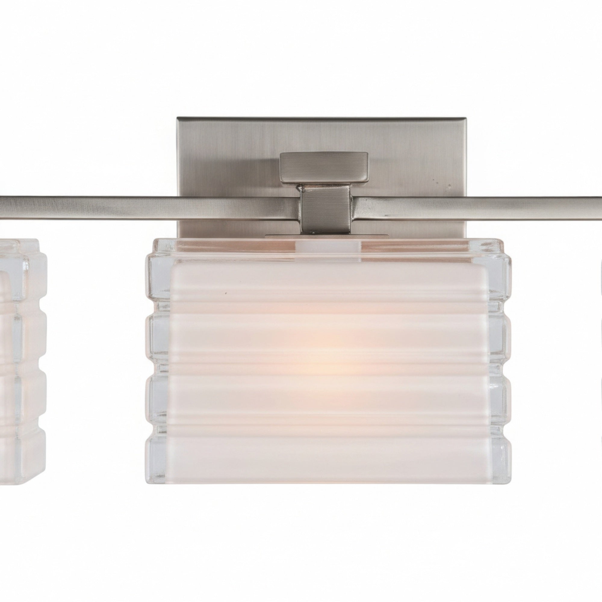 Sardinia On Trend Brushed Nickel Three Light Bath Vanity