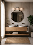 Sardinia On Trend Brushed Nickel Three Light Bath Vanity