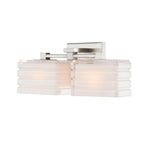 Sardinia On Trend Brushed Nickel Two Light Bath Vanity