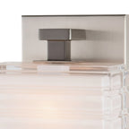 Sardinia On Trend Brushed Nickel Wall Light Single Bath Vanity