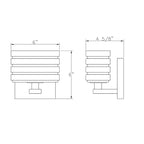 Sardinia On Trend Brushed Nickel Wall Light Single Bath Vanity