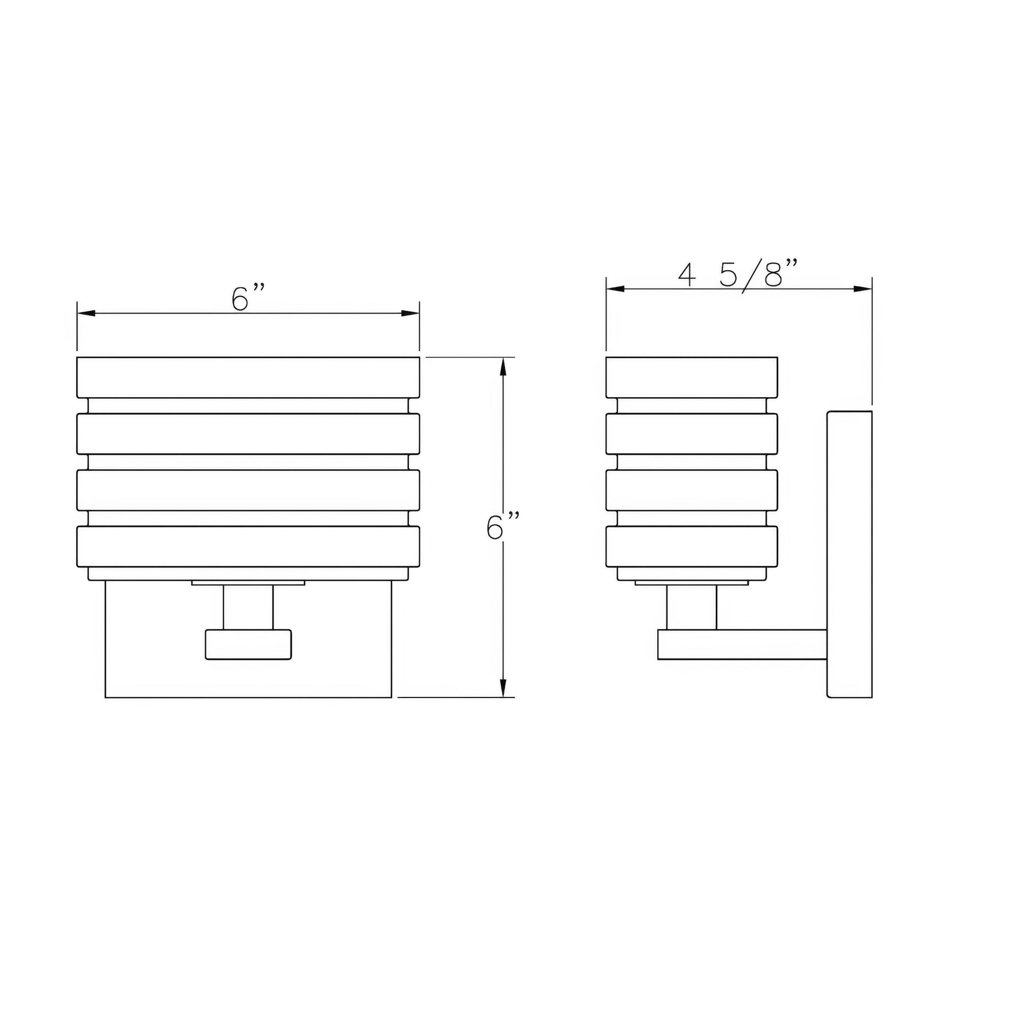 Sardinia On Trend Brushed Nickel Wall Light Single Bath Vanity