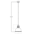 Stirling Architectural Aged Brass Pendant