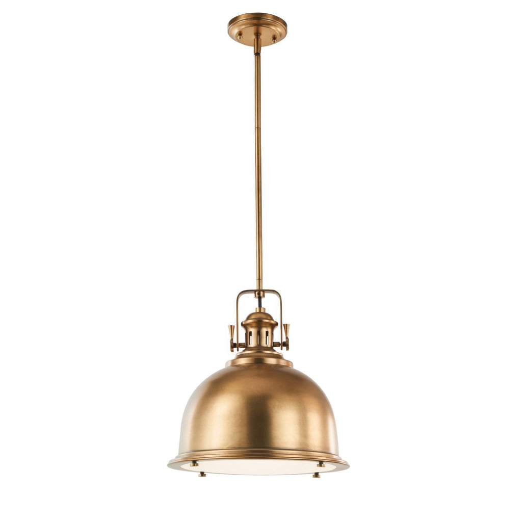 Stirling Architectural Aged Brass Pendant