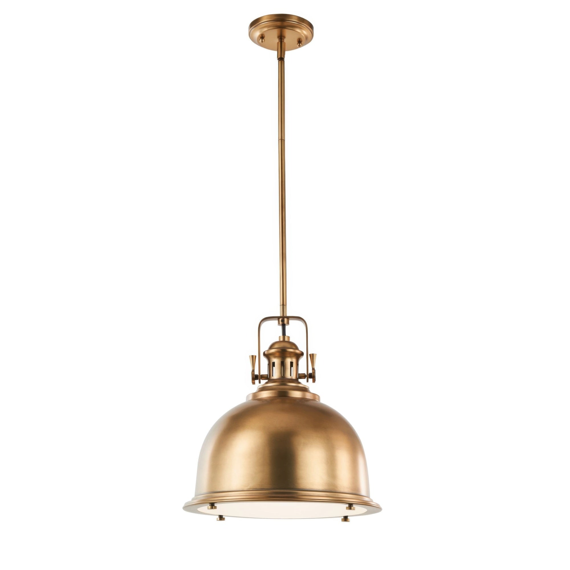 Stirling Architectural Aged Brass Pendant