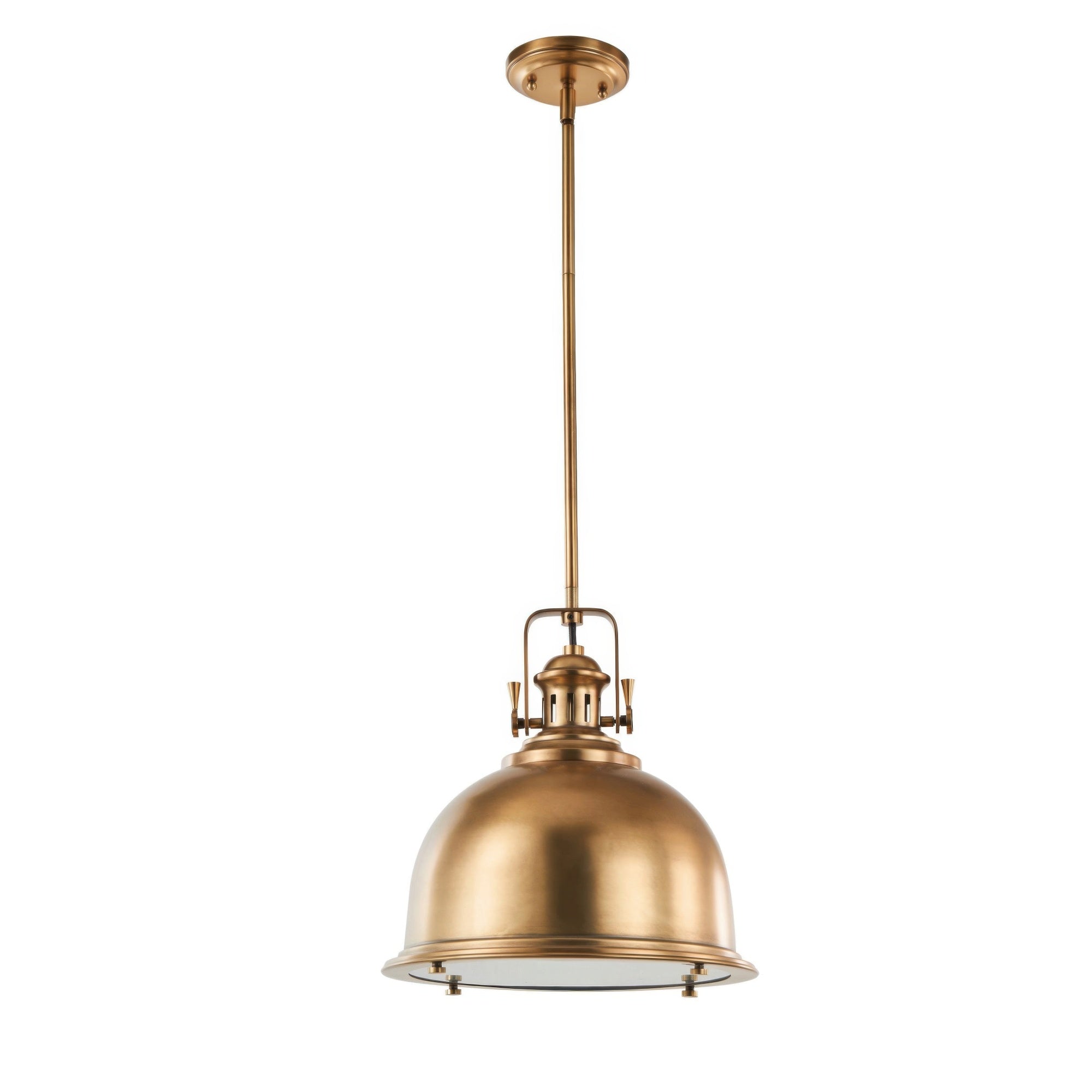Stirling Architectural Aged Brass Pendant