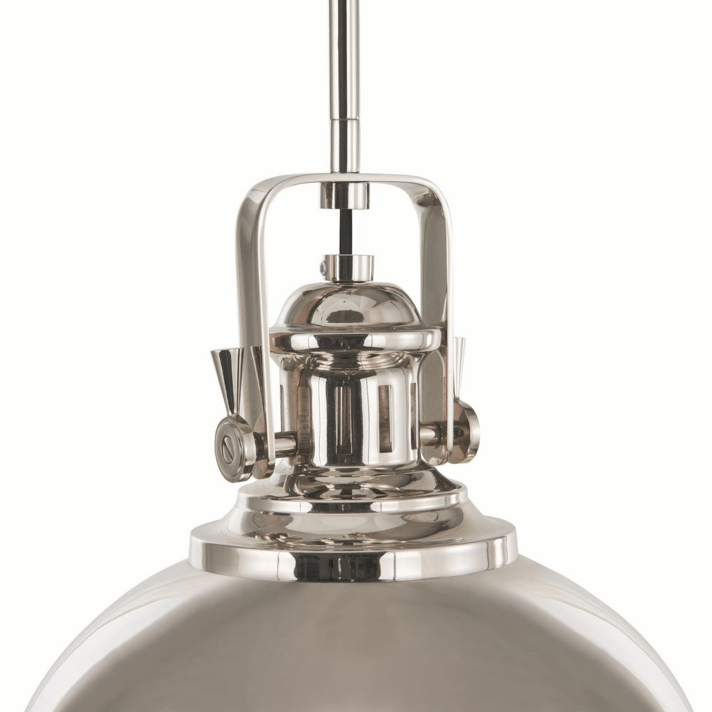 Stirling Architectural Polished Nickel Pendant