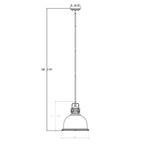 Stirling Architectural Polished Nickel Pendant