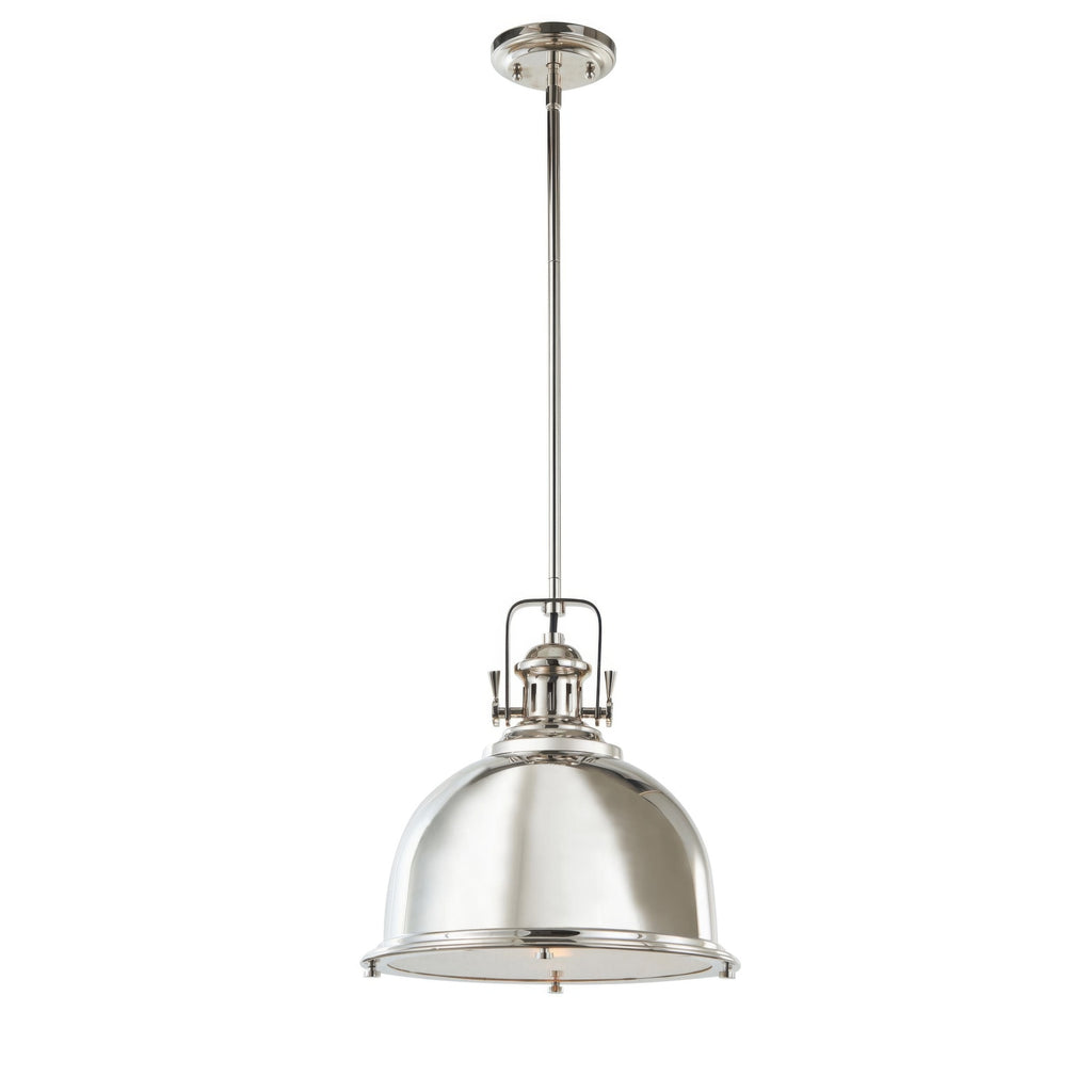 Stirling Architectural Polished Nickel Pendant