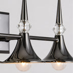 Tromba Tailored Black Chrome Three Light Bath Vanity