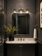 Tromba Tailored Black Chrome Three Light Bath Vanity