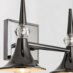 Tromba Tailored Black Chrome Two Light Bath Vanity