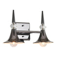 Tromba Tailored Black Chrome Two Light Bath Vanity
