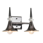 Tromba Tailored Black Chrome Two Light Bath Vanity
