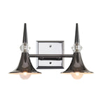 Tromba Tailored Black Chrome Two Light Bath Vanity