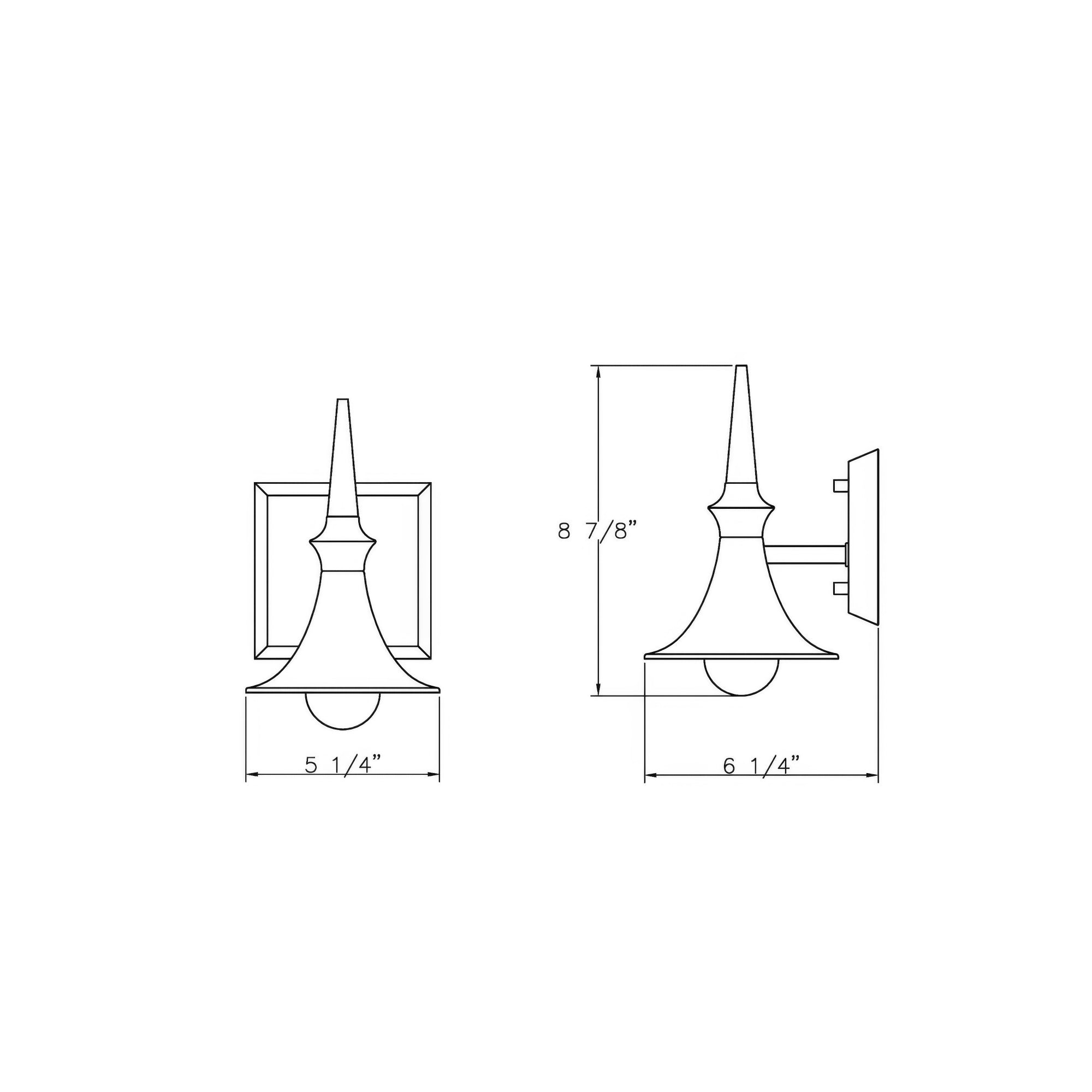 Tromba Tailored Black Chrome Wall Sconce