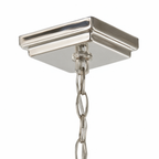 York Architectural Foyer Polished Nickel Pendant