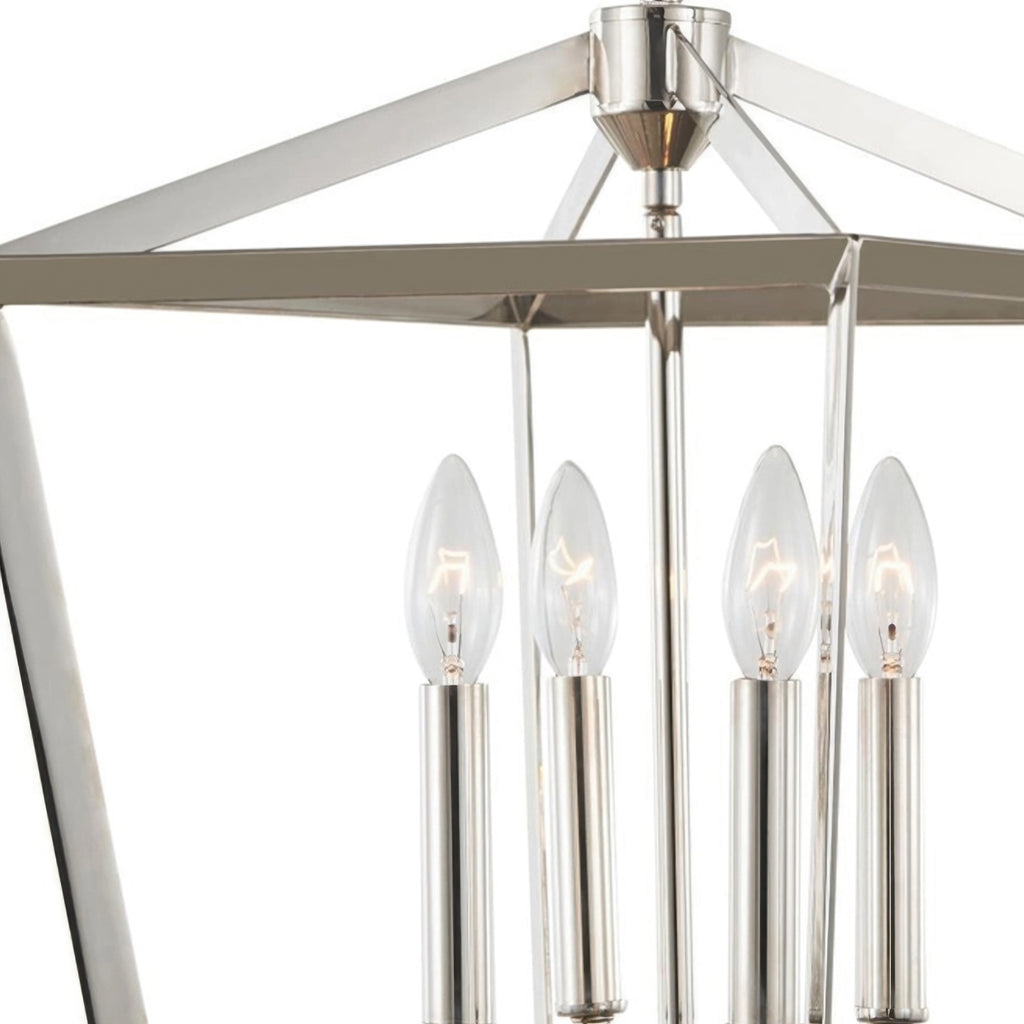 York Architectural Foyer Polished Nickel Pendant