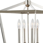 York Architectural Foyer Polished Nickel Pendant