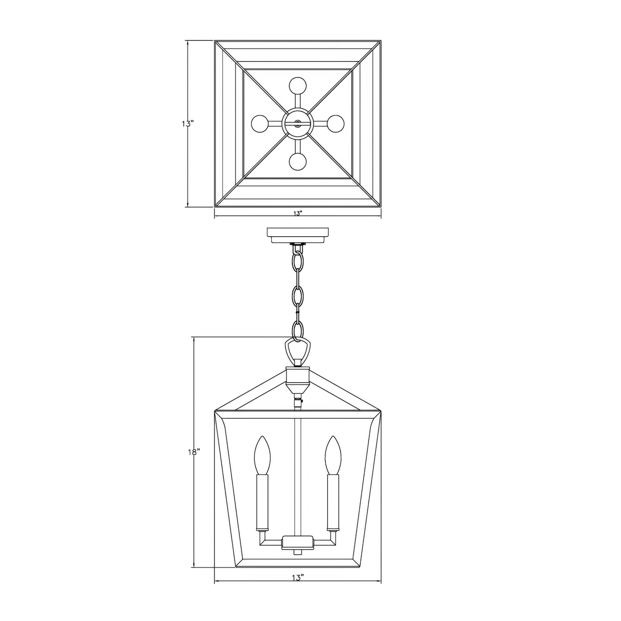 York Architectural Foyer Polished Nickel Pendant