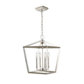 York Architectural Foyer Polished Nickel Pendant